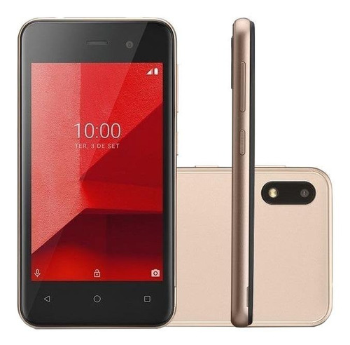 Multilaser E Lite Dual SIM 16 GB Ouro 512 MB RAM