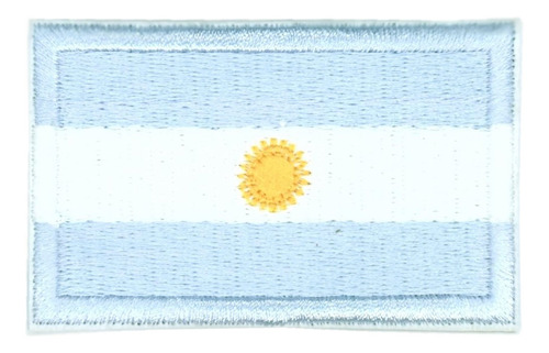 Bandera Argentina Bordada Para Uniforme