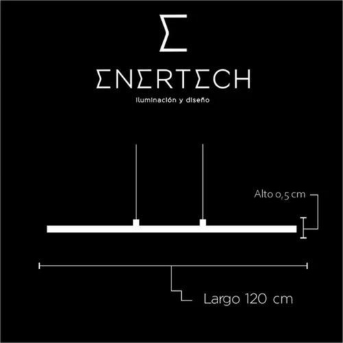 Lampara Colgante Lineal Ps 120 Cm Iluminación Led