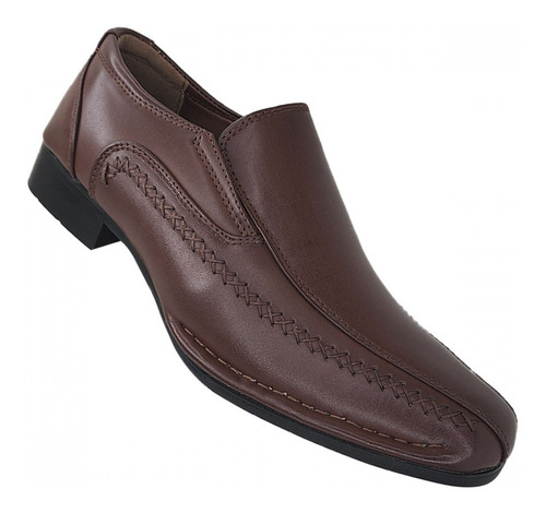 Zapato Formal De Vestir Sin Cordon  Hombre  3219 Café