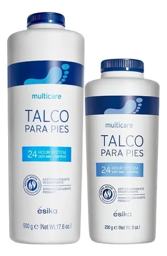 Talco De Pies 500 Gr Y 230 Gr Multicare De Esika