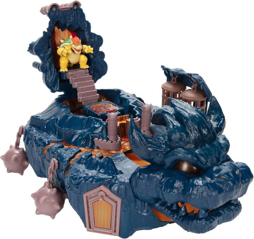Castillo Bowser Isla Lava Super Mario Movie Caja Con Detalle