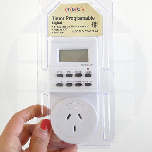 Interruptor Timer Horario Digital Enchufable Programable