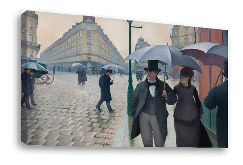 Cuadro Decorativo Canvas Moderno Paris Día Lluvioso Gustave