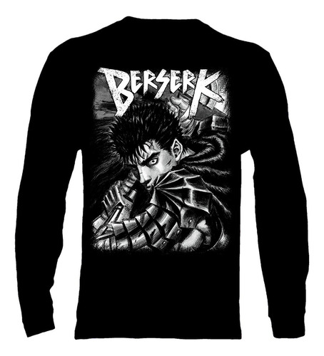 Polera Manga Larga Berserk Guts - Vale Gamess