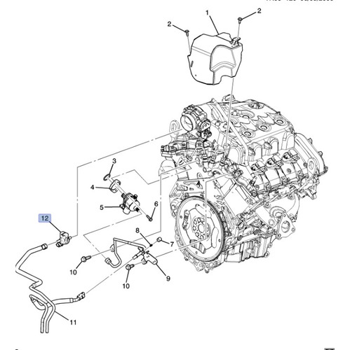 Valvula Purga Deposito Emisiones Terrain 3.0l 2010 A 2012
