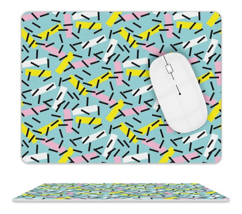 Alfombrilla Raton Para Juego Geometria Cuero 10x8