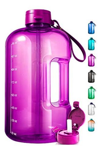 Aquafit 1 Gallon Water Bottle With Time Marker - Large Water