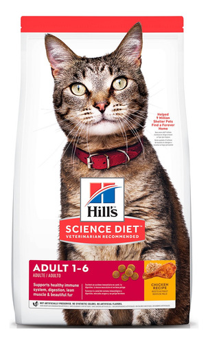 Alimento Seco Gato Adulto Hill's Science Diet Pollo 7.2kg