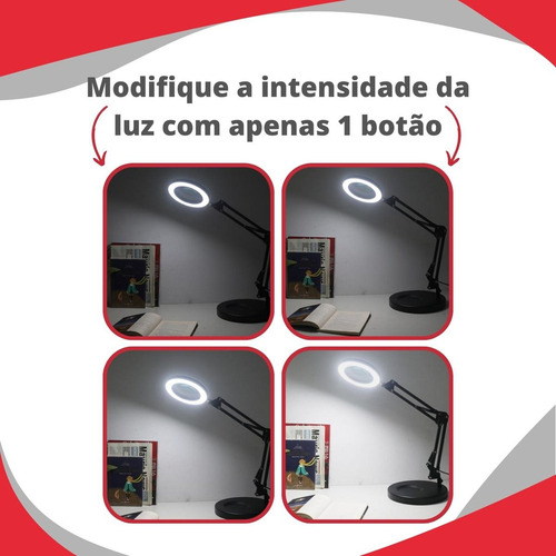 Lámpara De Mesa Ajustable For Manicura, Costura, Lectura,
