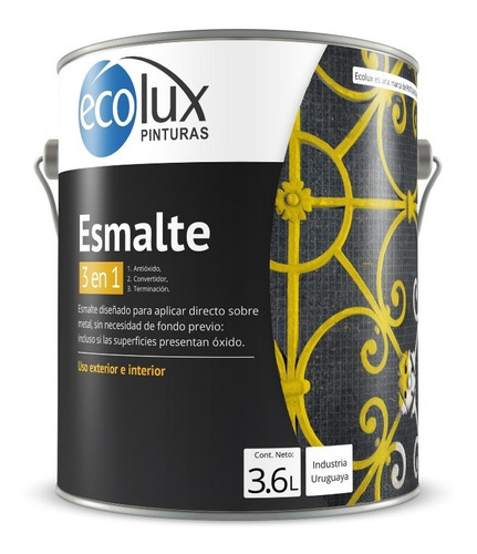 Esmalte Convertidor De Óxido 3 En 1 3.6 Litros Ecolux