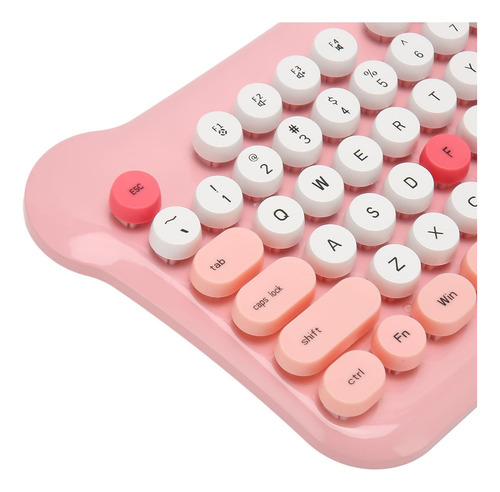 Ratón Bluetooth Juego De Teclado,teclado Y Ratón Inalámbrico Teclado Rosa