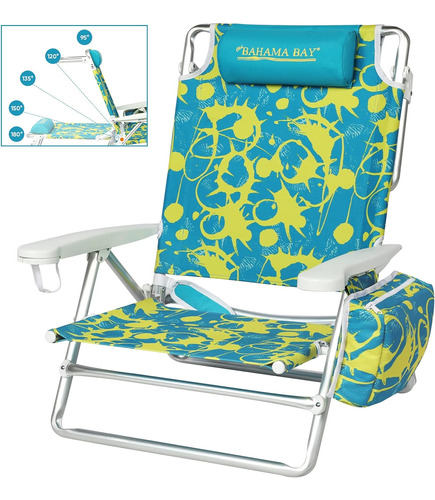 Silla De Playa Reclinable Mochila, Silla De Lounge Plan...