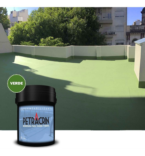 Imagen 3 de 7 de Membrana Liquida Transitable 20kg Petracrin Techado Acrilico