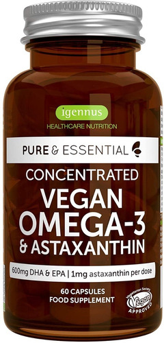 Omega 3 Vegana Concentrada 60caps - Unidad a $3197
