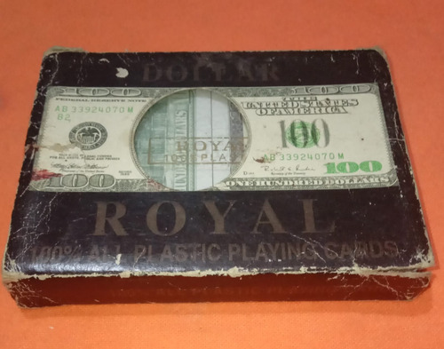 Cartas Antiguas De Poker Royal Dollar Verde Usd (Usado)