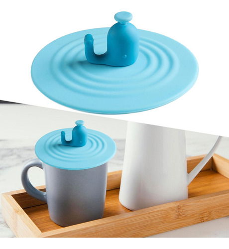 3 Tapa De La Taza De Silicona Cubierta De La Taza De Azul