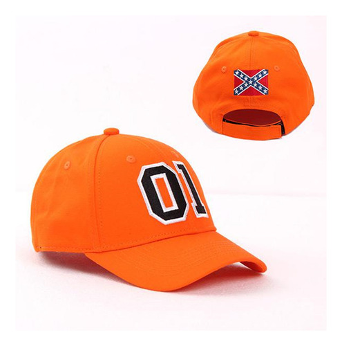 Gorro Unisex Para Cosplay De General Lee 01, Algodón, Naranj