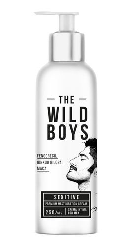 Crema Lubricante Masturb Sexitive Wild Boys Hombre Potencia