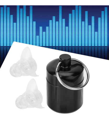 1 Par Tapones Para Oído De Silicona Para Dormir Y Conciertos