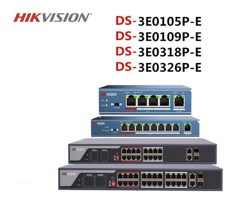 Imagen 2 de 7 de Switch 24 Puertos Poe 10/100m Hikvision Ds-3e0326p-e