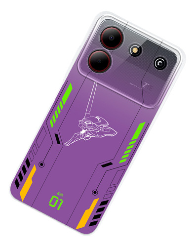 Funda Para Zte Evangelion Eva Test Type Unit 01 Anime Case