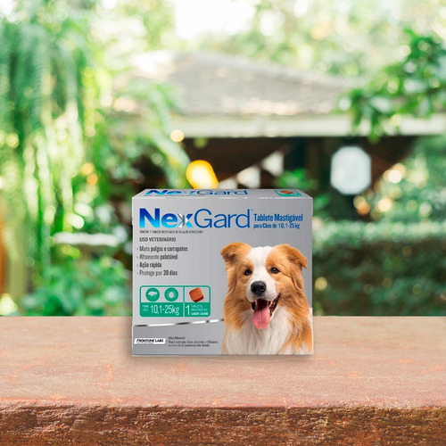 Pastilla antiparasitario para pulga Merial NexGard para perro de 10kg a 25kg