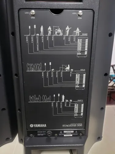 Sistema De Som Pa Portátil Yamaha Stagepas 500 Caixa Ativa