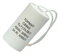 Comprar Kit 2 Pçs - Capacitor De Partida Acv 10uf X 450v - Cbb60