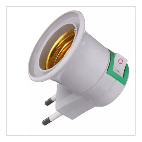 Soquete Para Ampolletas E27 Con Enchufe E Interruptor X L