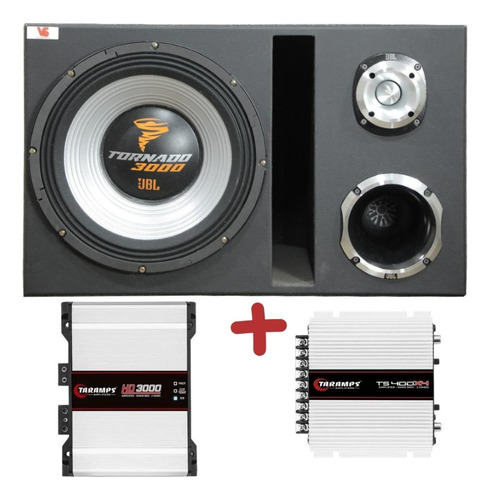 Caixa Trio Jbl Tornado + D405 + St400 + Modulos Taramps