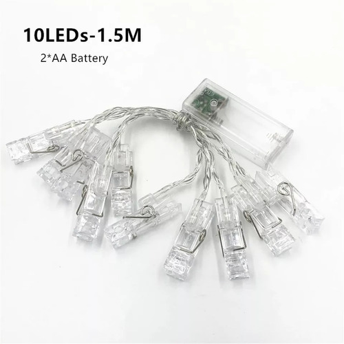 Guirnalda De Luces Decorativas Para Fotos 1.5 M 10 Leds