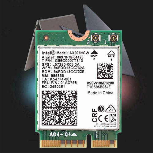 Tarjeta Wi-fi Ax201ngw, Wifi 6e M.2 Portátil 2.4 Gbps 802.11