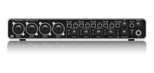 Behringer Umc404hd Interfaz Audio 4 In/4 Out 4 Mic Preamp