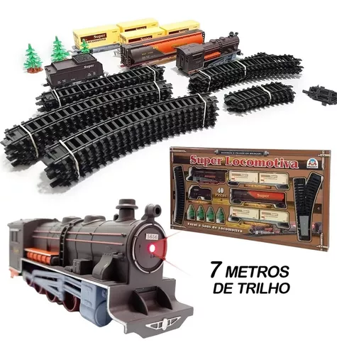 Ferrorama Super Trem Bala Mini Presente Brinquedo Decoração