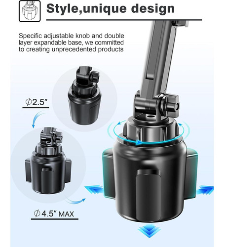 Soporte De Teléfono Para Taza Topgo Con Cargador