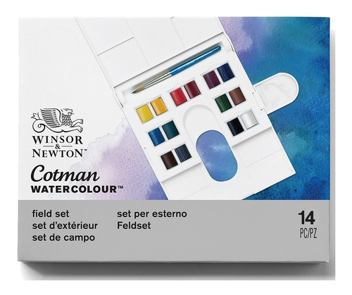 Caja Acuarelas Winsor & Newton Cotman 14 Past Barrio Norte