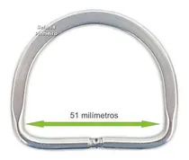 Comprar Meia Argola De Inox Para Selas Arreios Cabeçadas 51mm Oferta