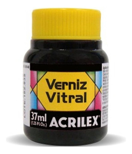 Verniz Vitral - 37ml - Preto 520