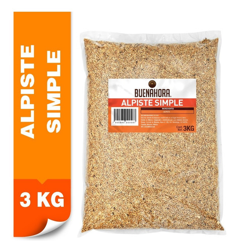 Alpiste Simple Para Aves 3 Kg