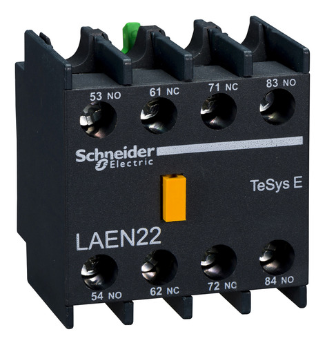 Bloco Contato Auxiliar Para Contator Frontal 2Na+2Nf Cinza Ip20 LAEN22 Easy Tesys Schneider Electric