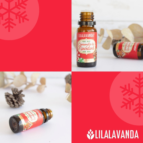 Lilalavanda Aceite Esencial Difusor Aroma Caramelo D Navidad