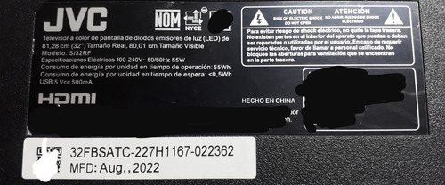 Tiras Led 2/6 Jvc Si32rf Originales (Usado)