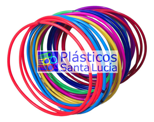 Aros Hula Hula Color Azul Rey Tamaño Grande 50 Piezas