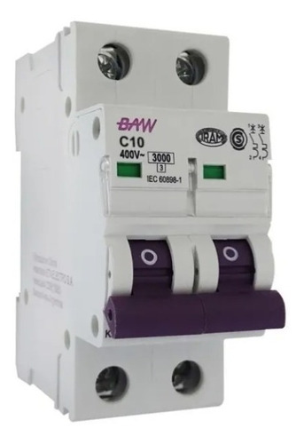 Imagen 3 de 4 de Llave Térmica Bipolar Baw - Tofema