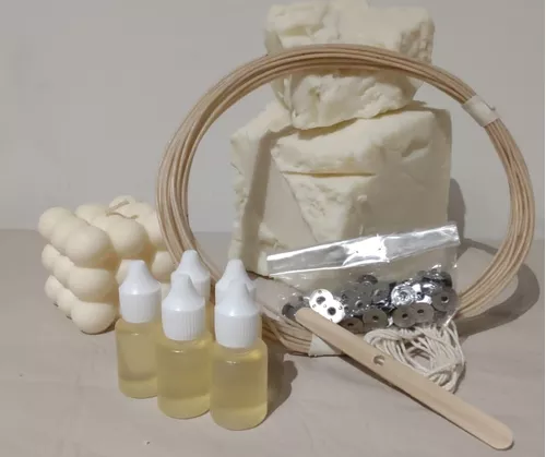 Kit de fabricación de velas para adultos, suministros para hacer velas, kit  de cera de soja para hacer velas de soja, cera de soja para hacer velas, kit  de cera de soja