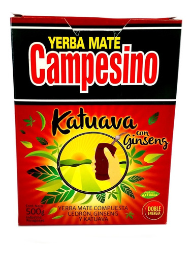 Yerba Mate Campesino Katuava + Ginseng 3 Kilos