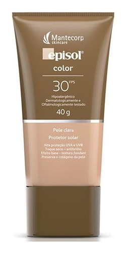 Protetor Solar Mantecorp Fps 30 Pele Clara 40g