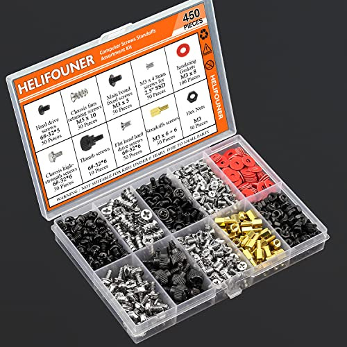 Kit Surtido De 450 Piezas De Tornillos Separadores Para Comp