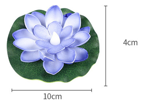 Lâmpada Lótus Flutuante Led 6pçs, Lâmpada Flor